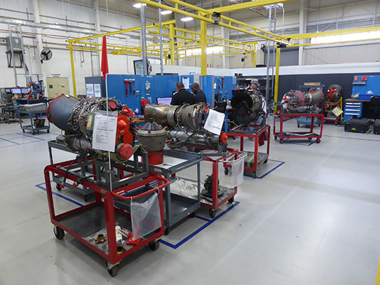 The Safran helicopter engines plant at Grand Prairie, Texas. Last year the facility turned around 465 engines through its MRO shop. (Photo: Andrew Drwiega)