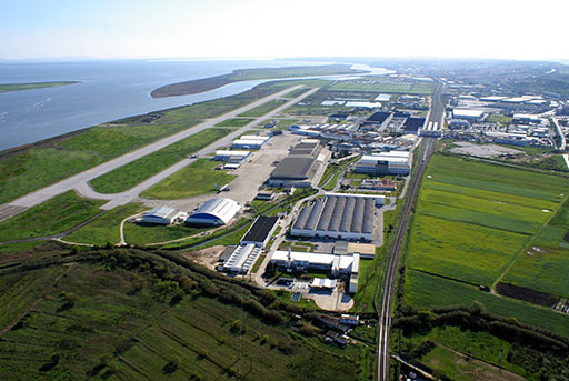 The OGMA facility at Alverca on the banks of the River Tagus River in the outskirts of Lisbon.