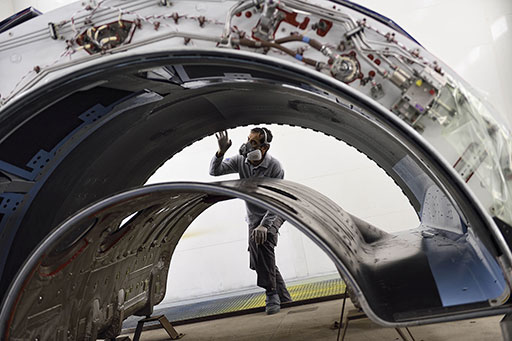 Aerostructures Middle East (AMES) is a joint venture between AFI KLM E&M and Safran Nacelles, providing MRO services for engine nacelles. AMES image.