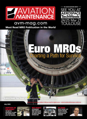 Aviation Maintenance Magazine - July 2020 Cover