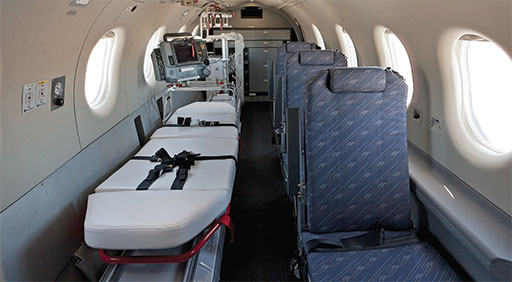 Hillaero recently completed a fleet of King Air B200  conversions for use in air medical transport. The mod includes a TDFM radio in the cabin sidewall  for air-to-ground medical communication. Hillaero images.