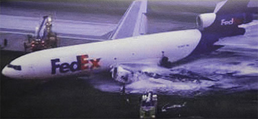 Photo 2. View of wreckage. Fortunately, the two pilots evacuated the airplane and sustained only minor injuries.