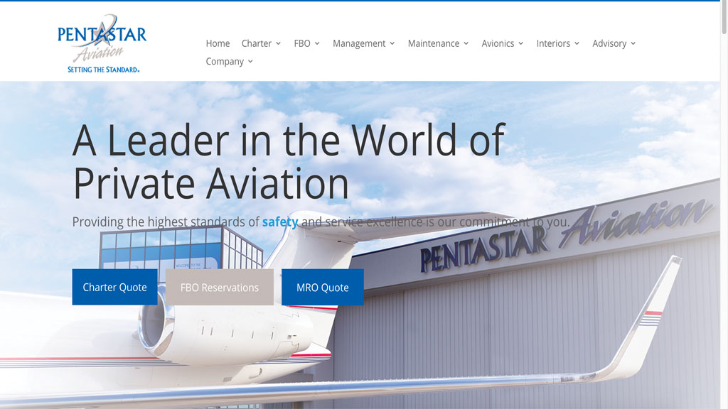 Pentastar Aviation Launches New Website