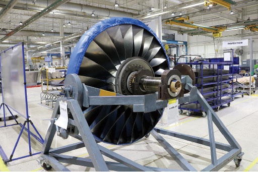 Material management is one critical factor in delivering responsive turn-around times (TATs) according to Max Allen, vice president of Commercial Programs RB211 for StandardAero. Shown above is an RB211-535 compressor. StandardAero image.
