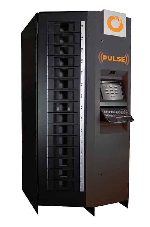 Farsound has introduced engine-side vending machines at some client's locations. These machines allow parts for specific engines to be stored and delivered as needed. Farsound image.