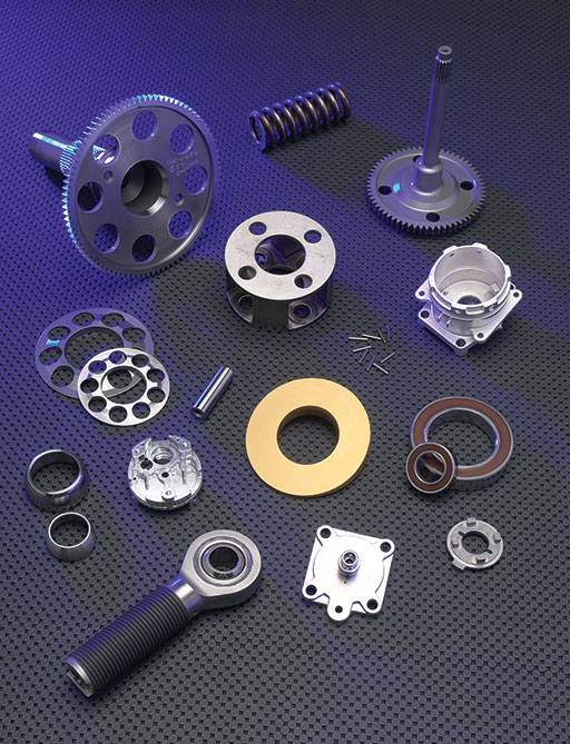 Jet Parts Engineering says the current ongoing supply chain challenges have had a positive influence on the continued acceptance of PMA parts by airlines. Shown here are an array of PMA parts that company produces. Jet Parts Engineering image.