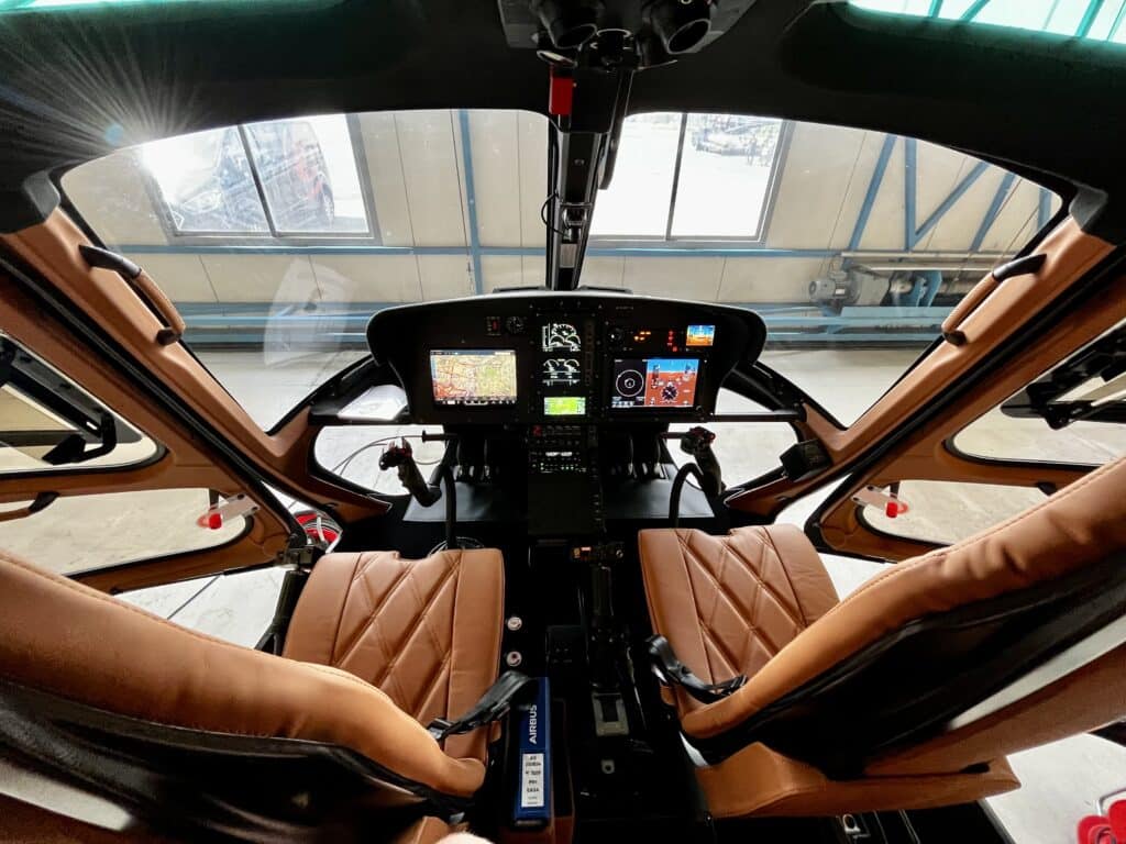 Cockpit and Cabin Refurbishment for a H 125/AS 350 Airbus Helicopters