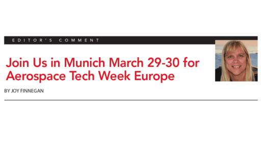 Join Us in Munich March 29-30 for Aerospace Tech Week Europe