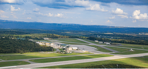 The Mid-Atlantic Opportunity Park is a planned 138-acre aviation-centered development that will partner with Nulton Aviation Services to train new aviation mechanics.