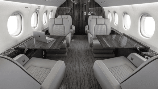 Duncan Aviation Delivers Falcon 2000 with Full Hydrographic Cabinetry