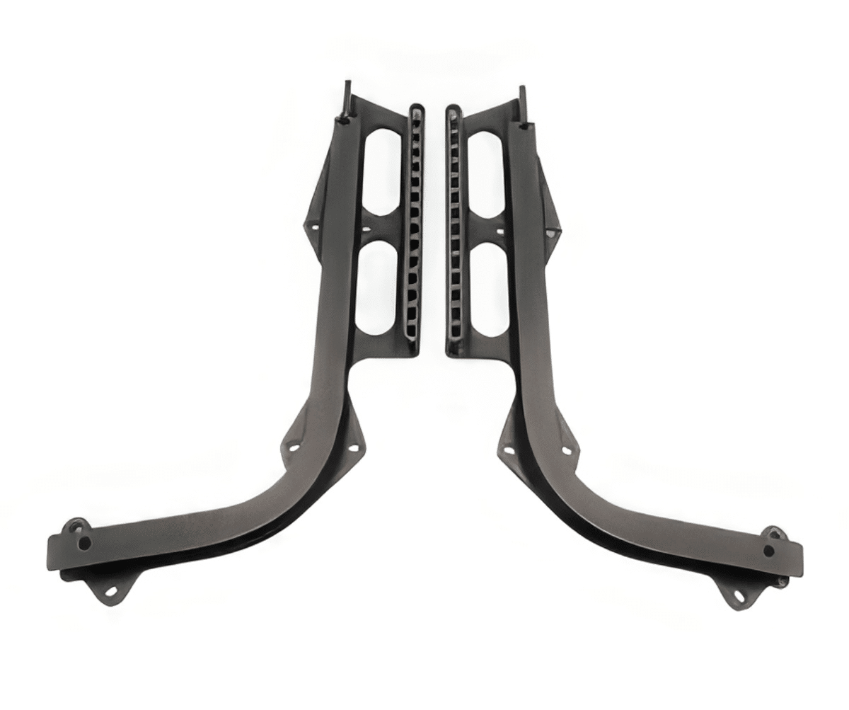 Flight deck seat tracks like these are popular items in the PMA portfolio of ATS, the company says. ATS image.