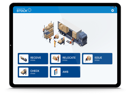Rusada says their ENVISION Stock app enables warehouse and stores personnel to manage aircraft inventory on a mobile phone or tablet from wherever they are, reducing the time to complete stock actions and ensuring everyone is working from the same page. Rusada image. 