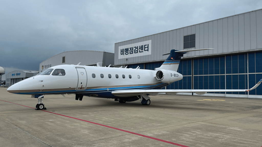 Embraer’s Praetor 600 Aircraft delivered to South Korea’s Flight Inspection Services Center