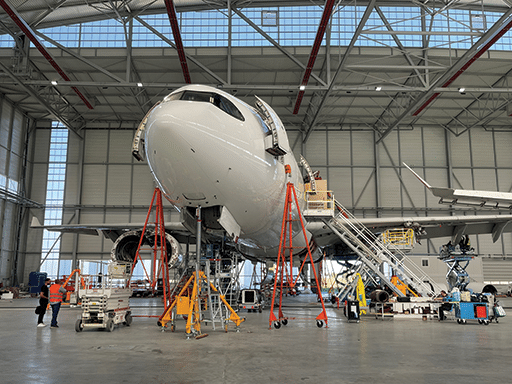 According to Vallair, operators are asking for maintenance on their existing widebodies in order to keep those fleets operating while there are backlogs for new aircraft at the OEMs. Vallair image. 